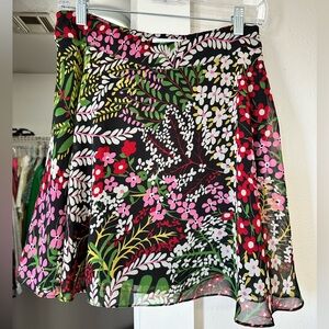 Urban Outfitters lined floral mini skirt
